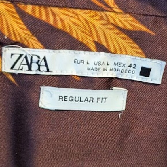 J29 ZARA Floral Print Button Up Long Sleeve Top - Picture 3 of 6